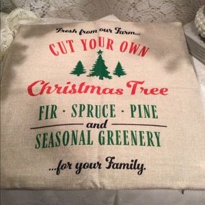 Christmas Pillow Cover 17x17 New